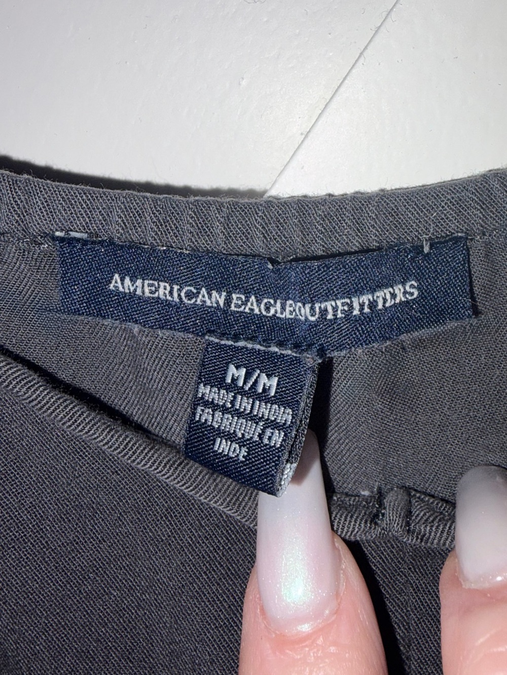 American Eagle Outfitters Gray Tiered Babydoll Cami Dress Medium - Picture 7 of 8